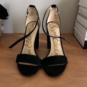 Sam Edelman suede black heels